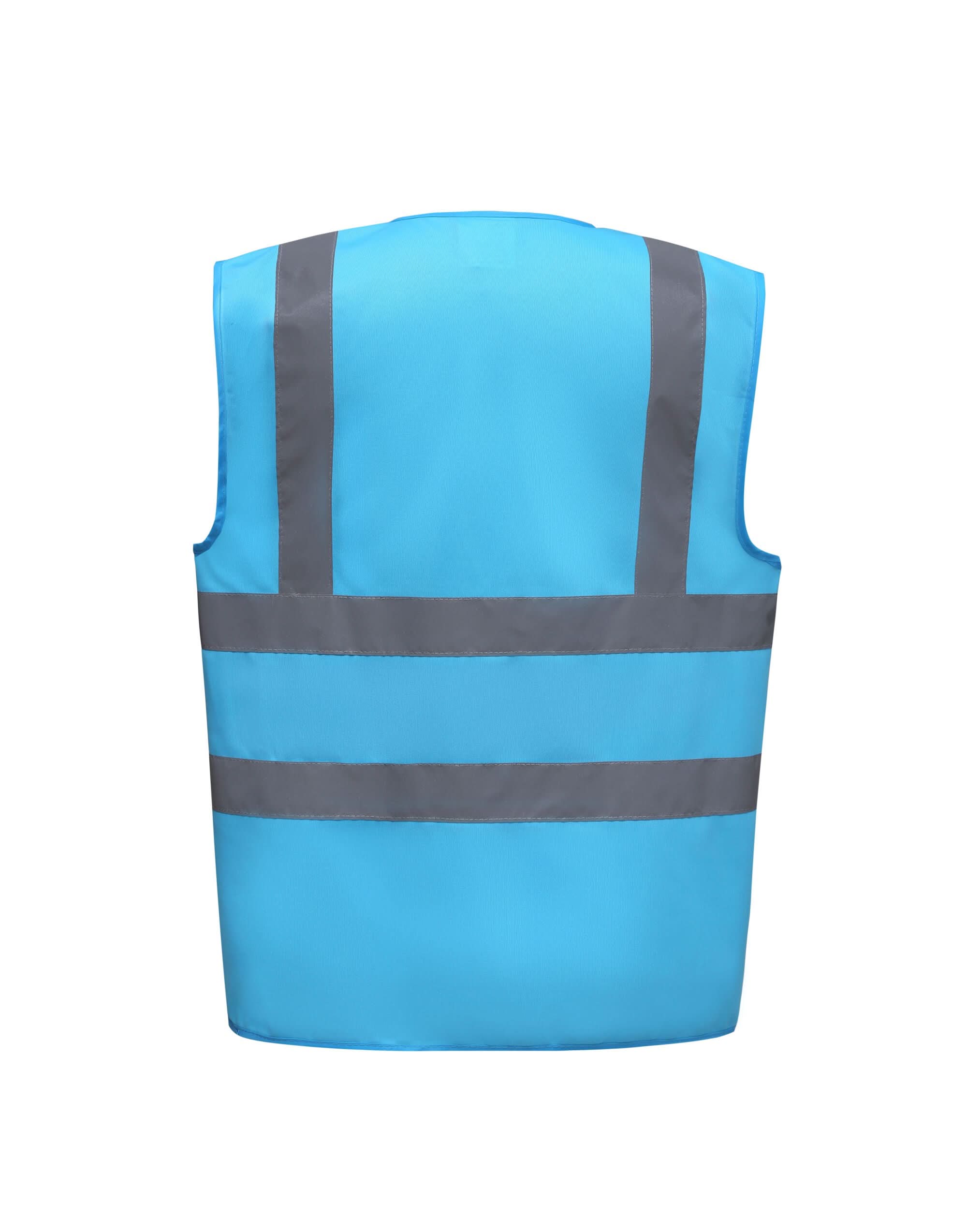 YOKO Enhanced Visibility Waistcoat HVW100EV - Sapphire - Customisable Hi-Vis Vest
