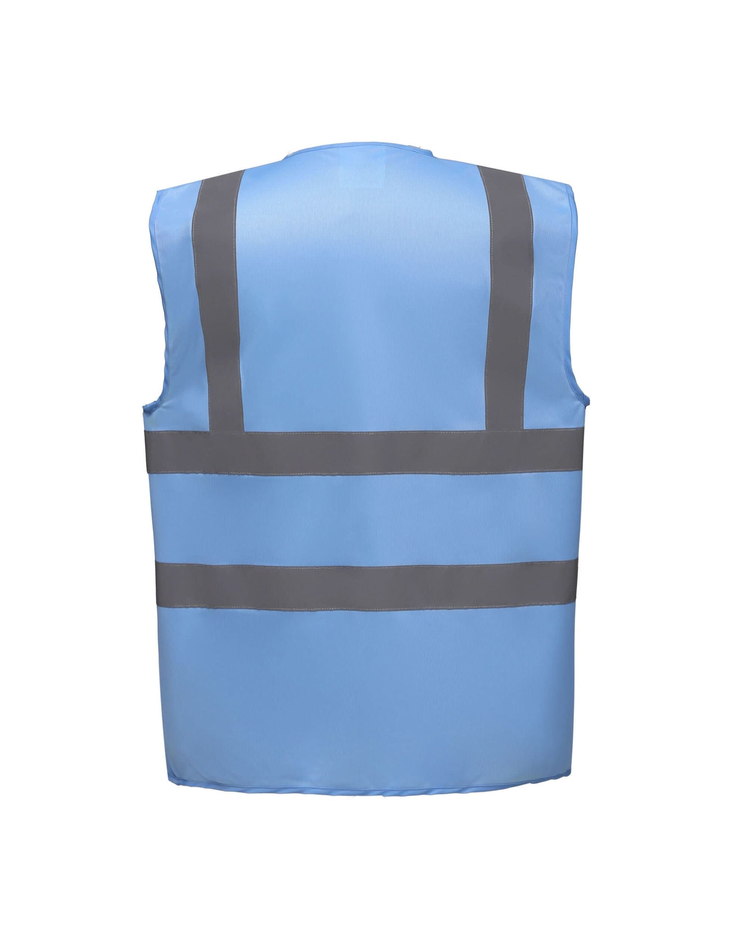 YOKO Enhanced Visibility Waistcoat HVW100EV - Sky Blue - Customisable Hi-Vis Vest