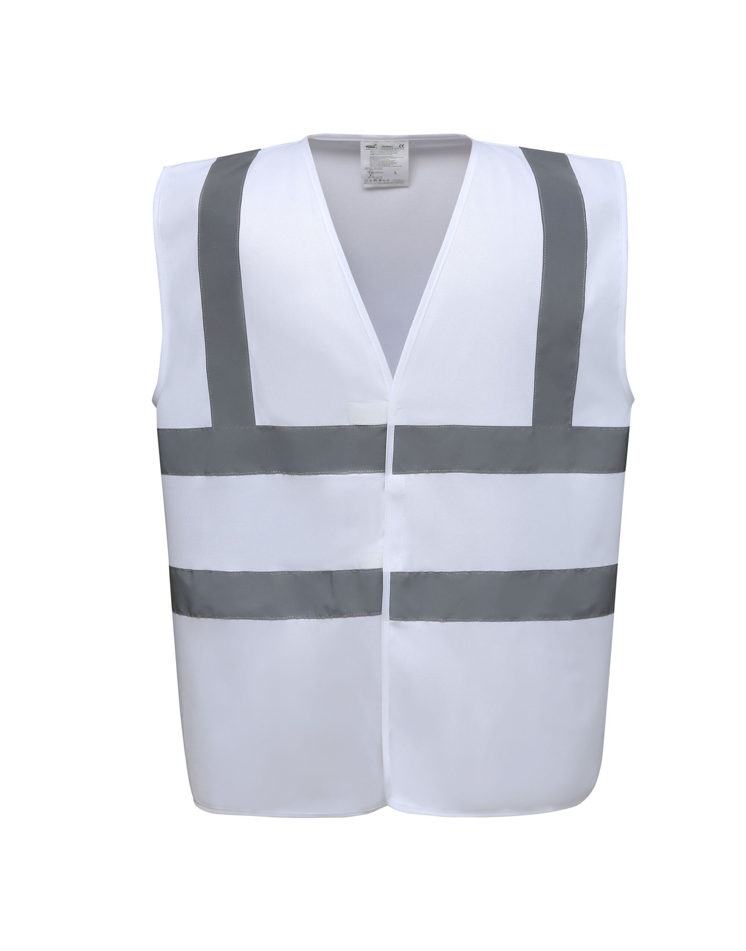 Yoko Enhanced Vis Waistcoat hvw100ev - White - Customisable HV Vest