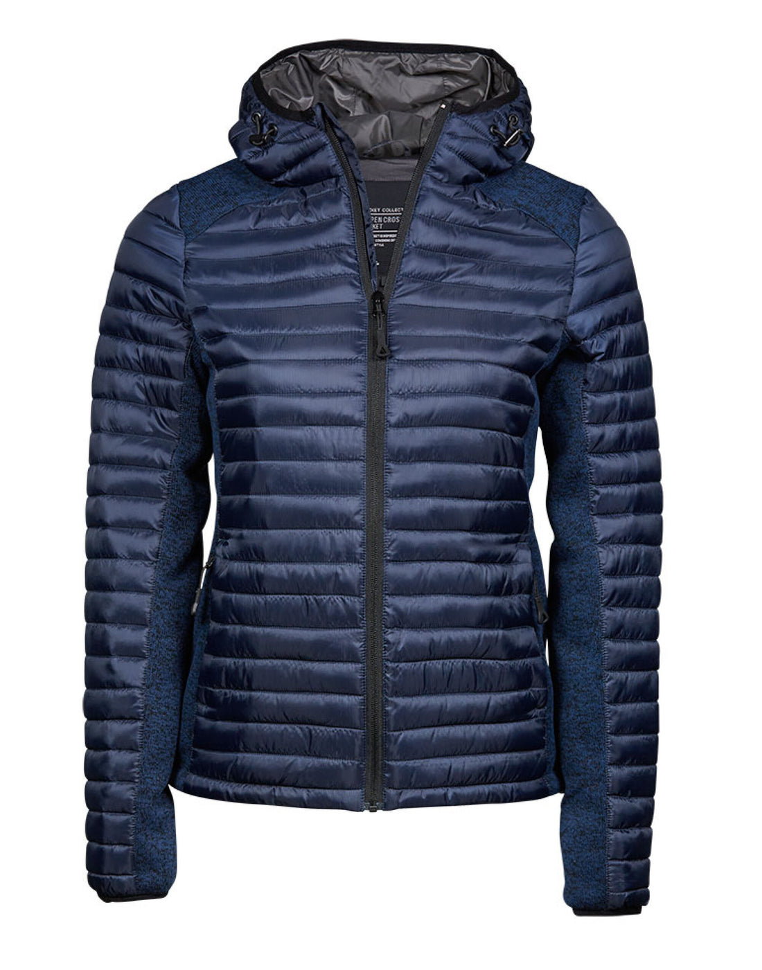 Tee Jays Ladies Aspen Crossover Jacket TJ9611 - Navy Navy Melange - Customisable Jackets