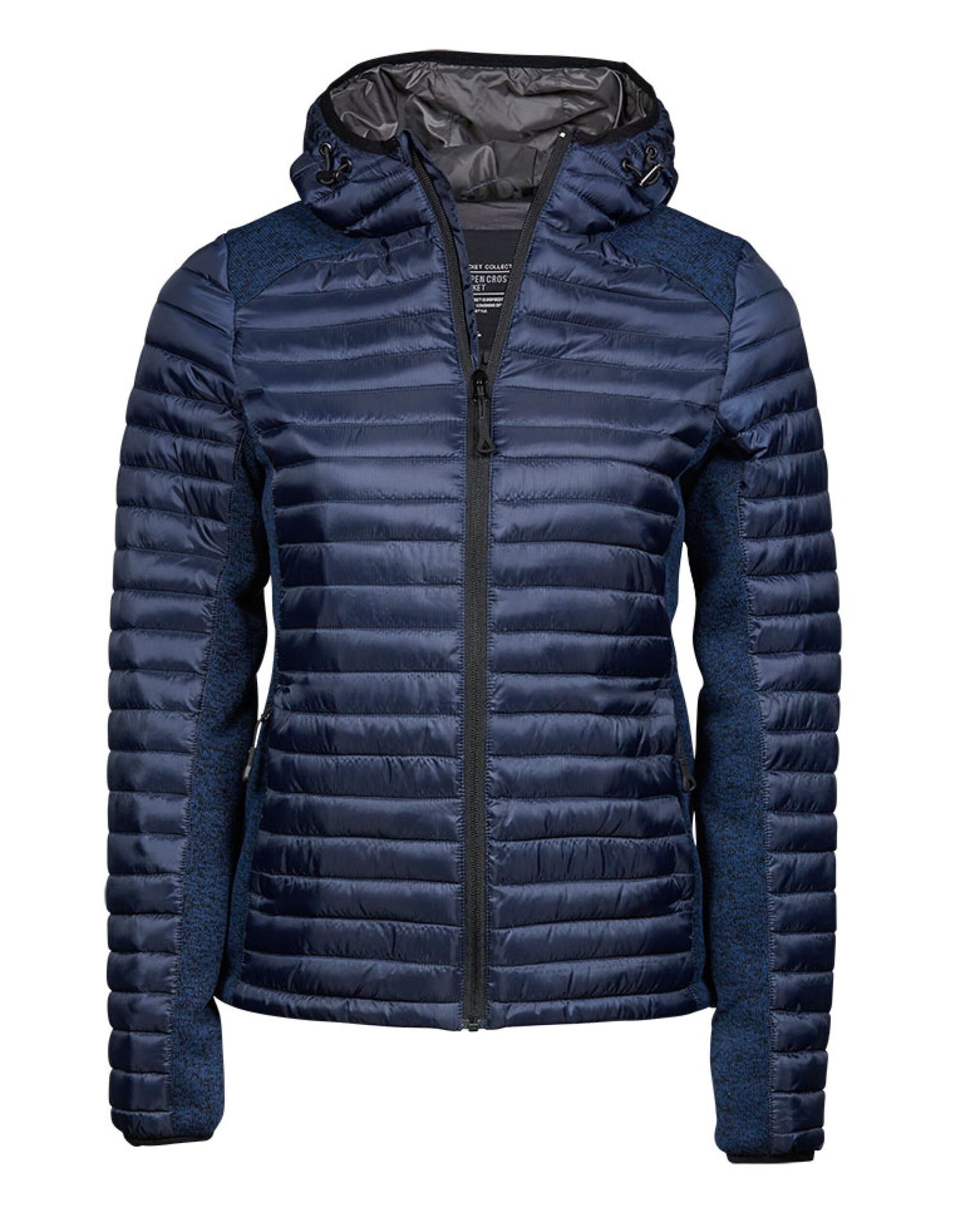 Tee Jays Ladies Aspen Crossover Jacket TJ9611 - Navy Navy Melange - Customisable Jackets