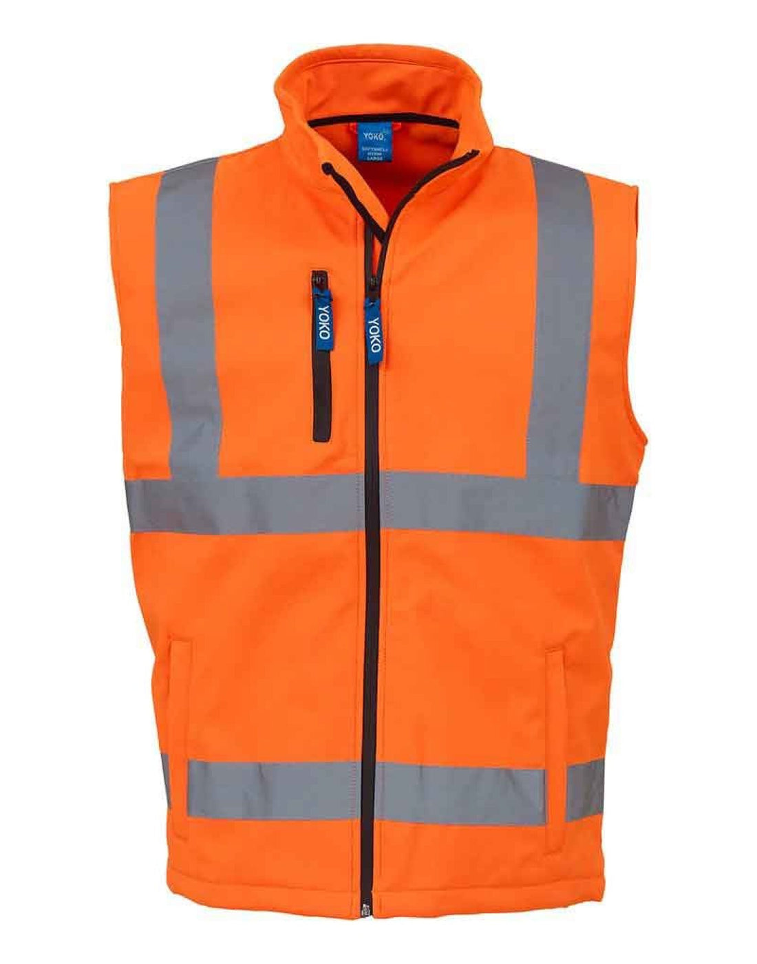 Yoko HV Softshell Bodywarmer hv006 - Hi Vis Orange - Customisable Gilets &amp; Body Warmers