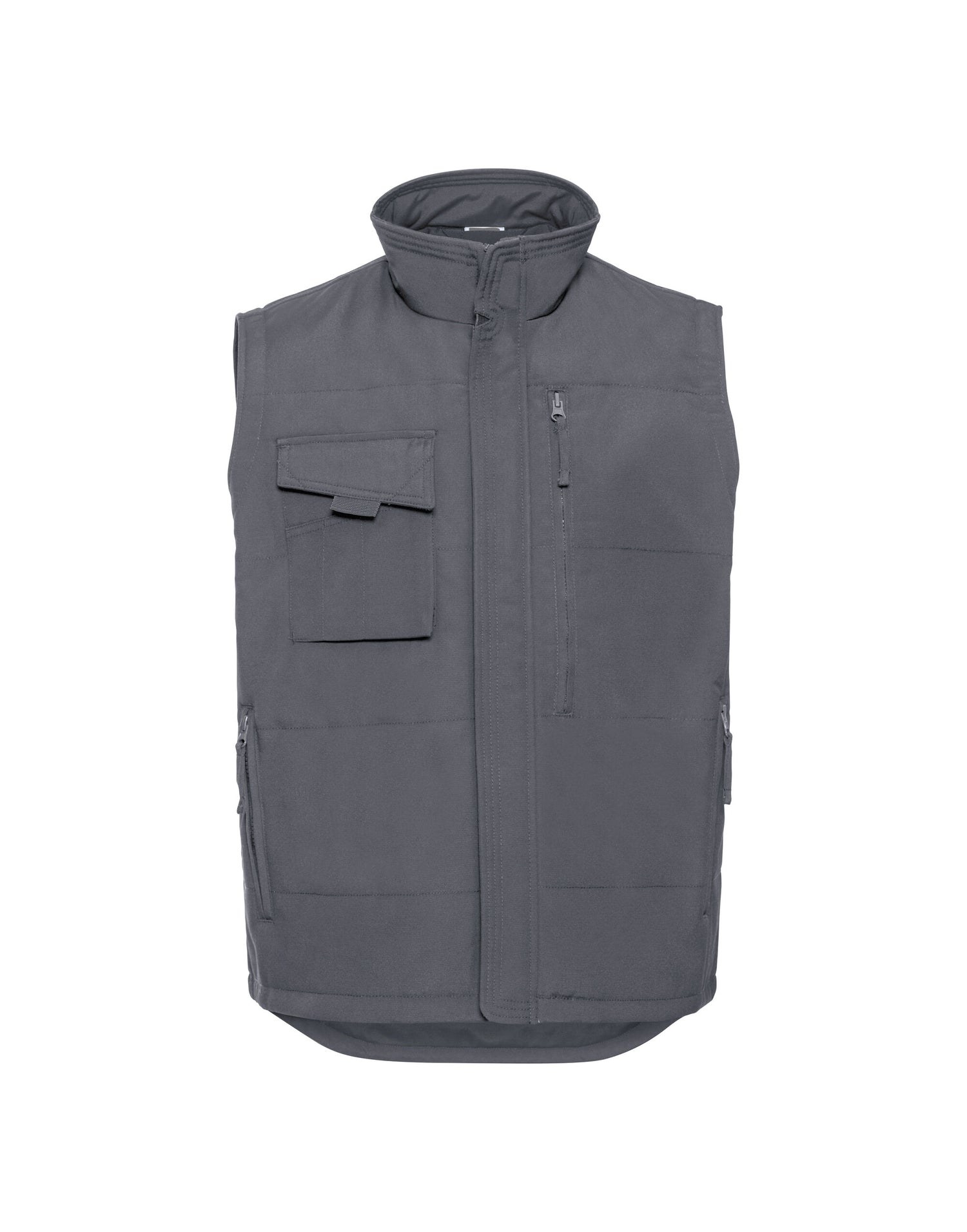 Russell Collection Russell Heavy Duty Workwear Gilet 014m - Convoy Grey - Customisable Gilets &amp; Body Warmers