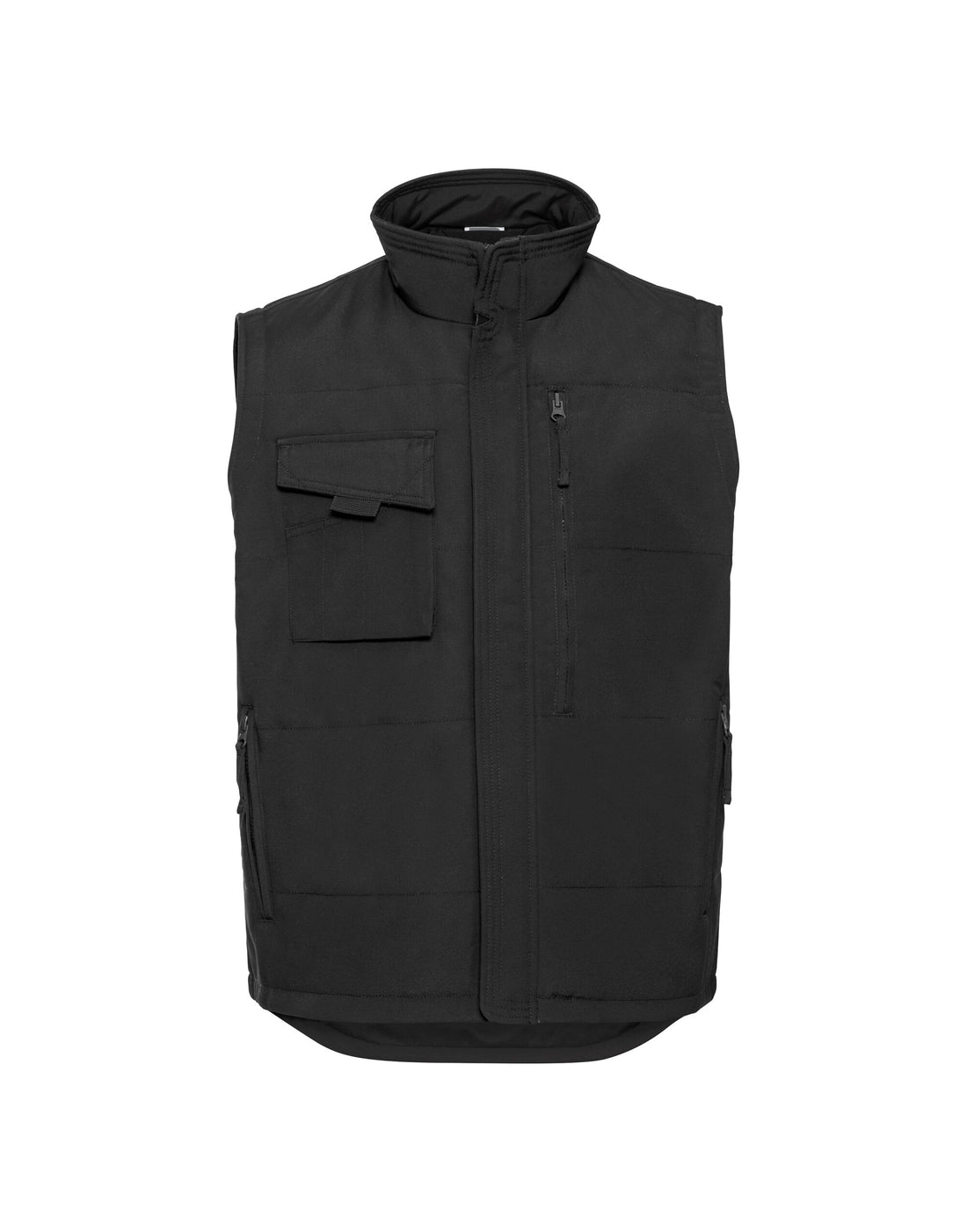 Russell Collection Russell Heavy Duty Workwear Gilet 014m - Black - Customisable Gilets &amp; Body Warmers