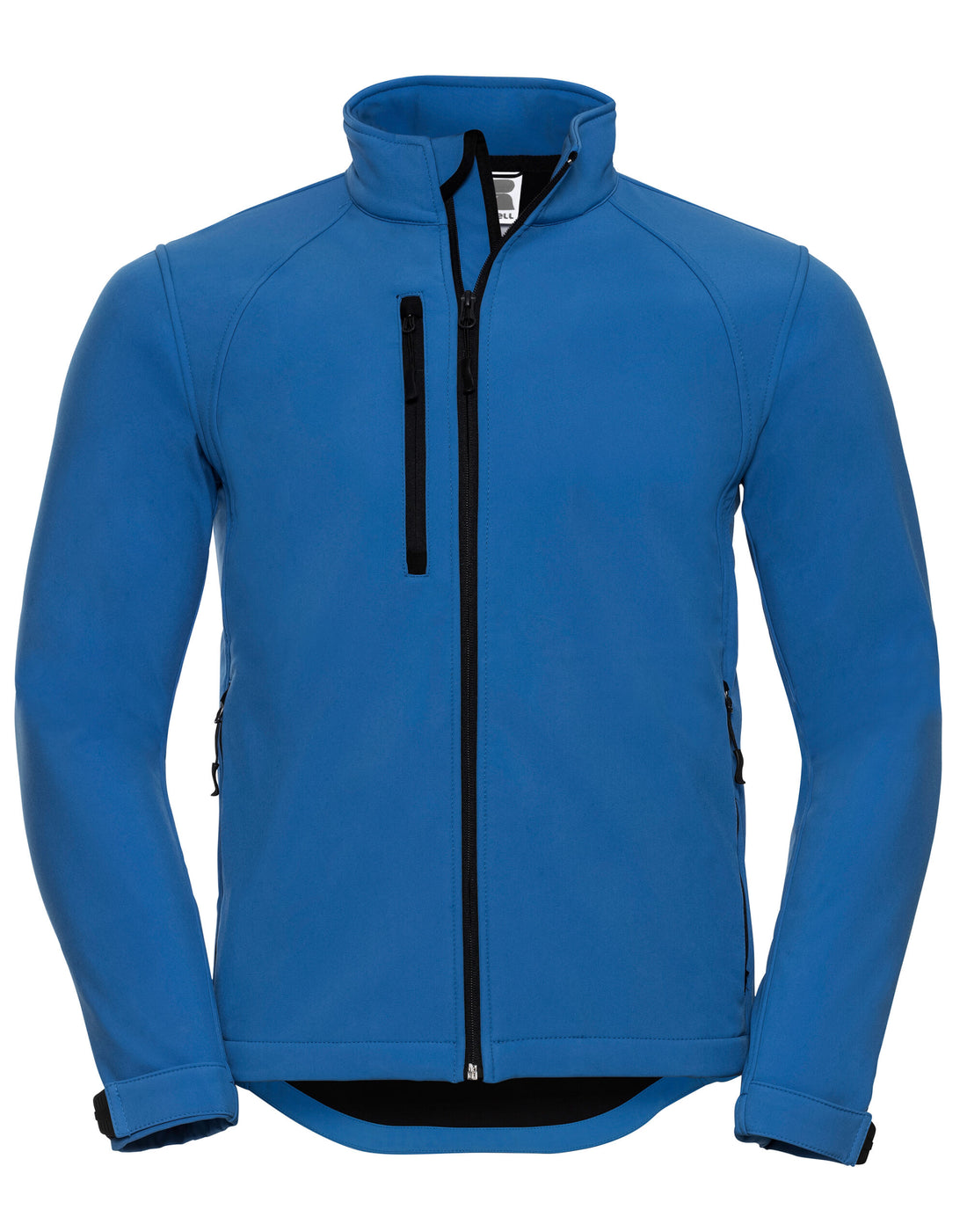 Russell Collection Russell Mens Softshell Jacket 140M - Azure Blue - Customisable Softshell Jacket