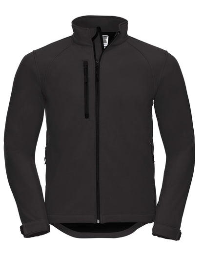 Russell Collection Russell Mens Softshell Jacket 140M - Black - Customisable Softshell Jacket