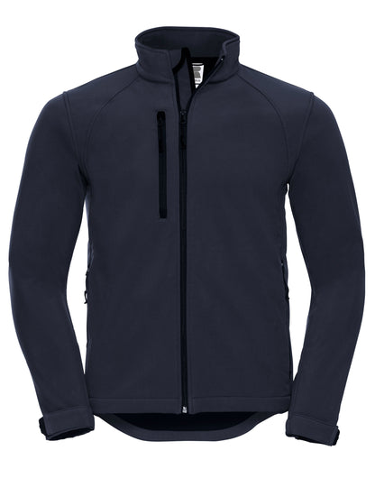 Russell Collection Russell Mens Softshell Jacket 140M - French Navy - Customisable Softshell Jacket