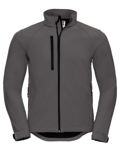 Russell Collection Russell Mens Softshell Jacket 140M - Titanium - Customisable Softshell Jacket