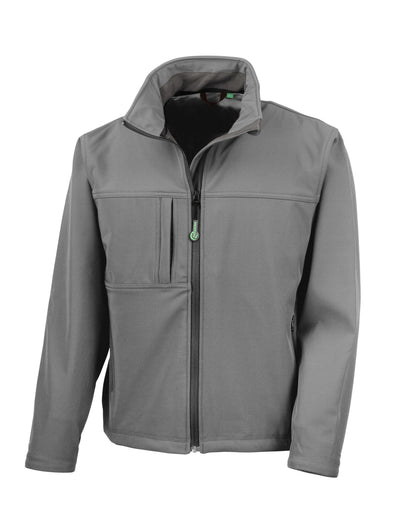 Result Mens Classic Softshell Jacket R121M - Workguard Grey - Customisable Jackets