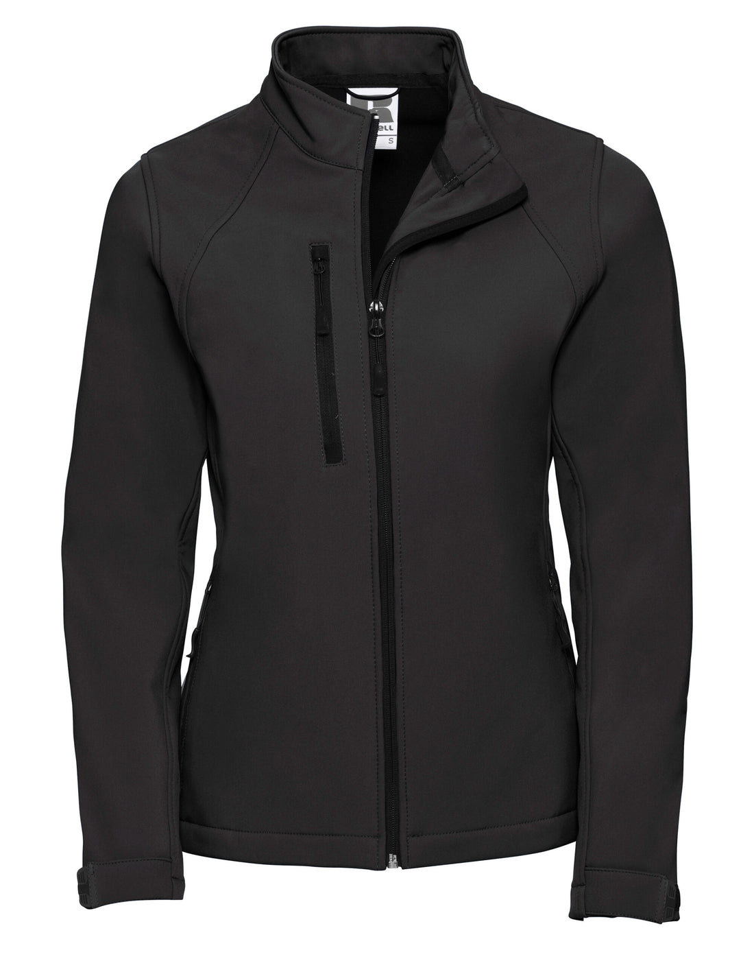 Russell Collection Russell Ladies Softshell Jacket 140F - Black - Customisable Softshell Jacket