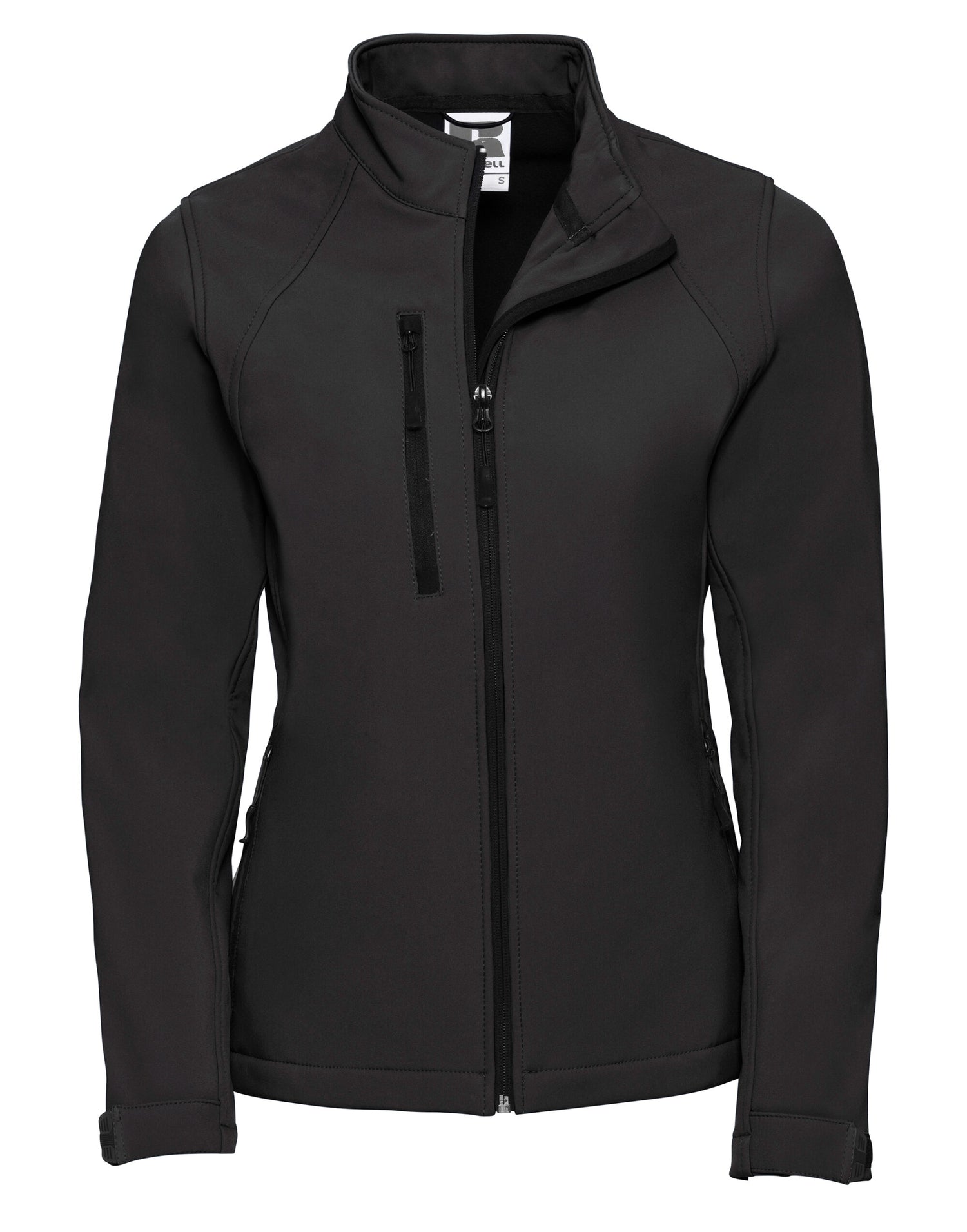 Russell Collection Russell Ladies Softshell Jacket 140F - Black - Customisable Softshell Jacket