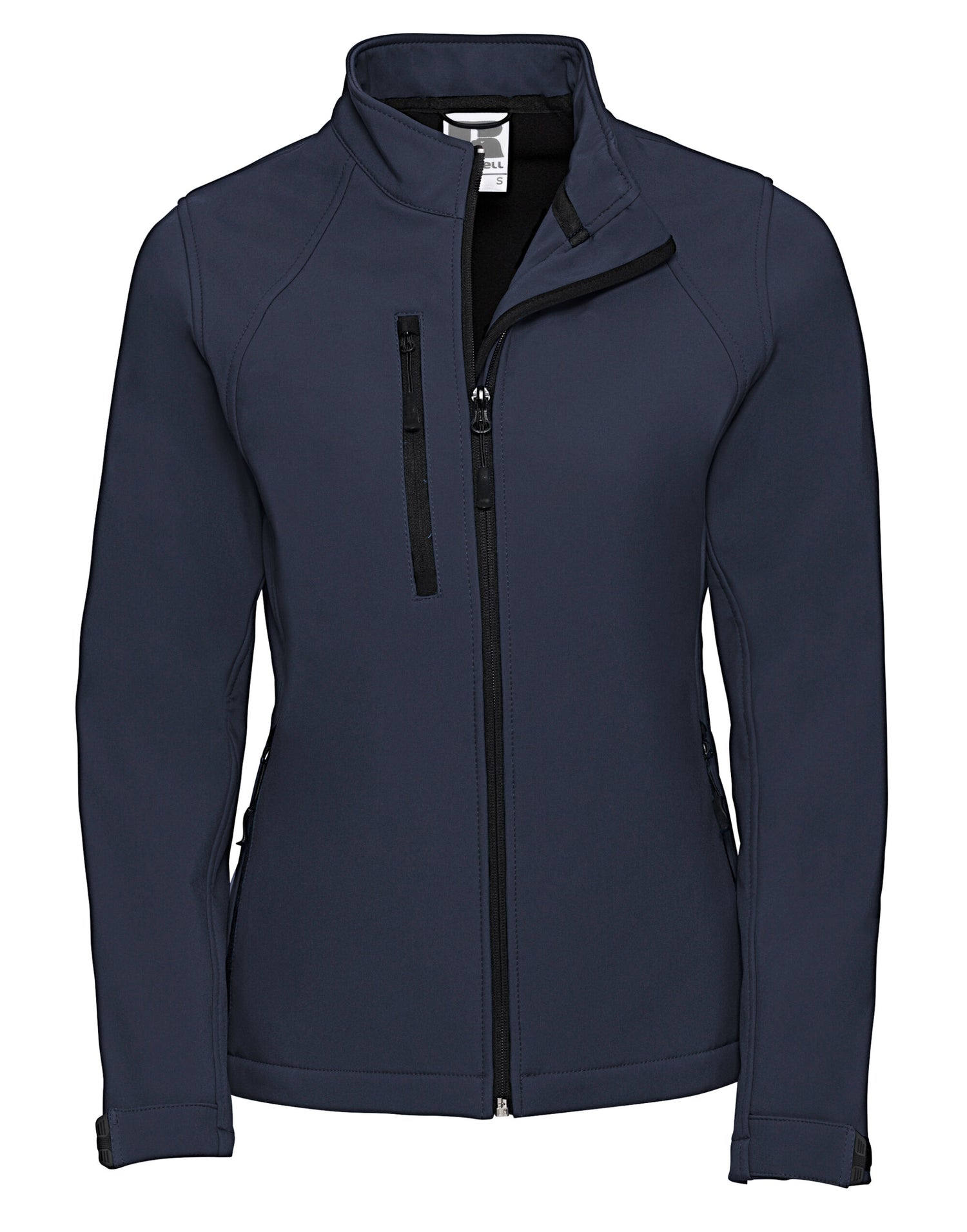 Russell Collection Russell Ladies Softshell Jacket 140F - French Navy - Customisable Softshell Jacket