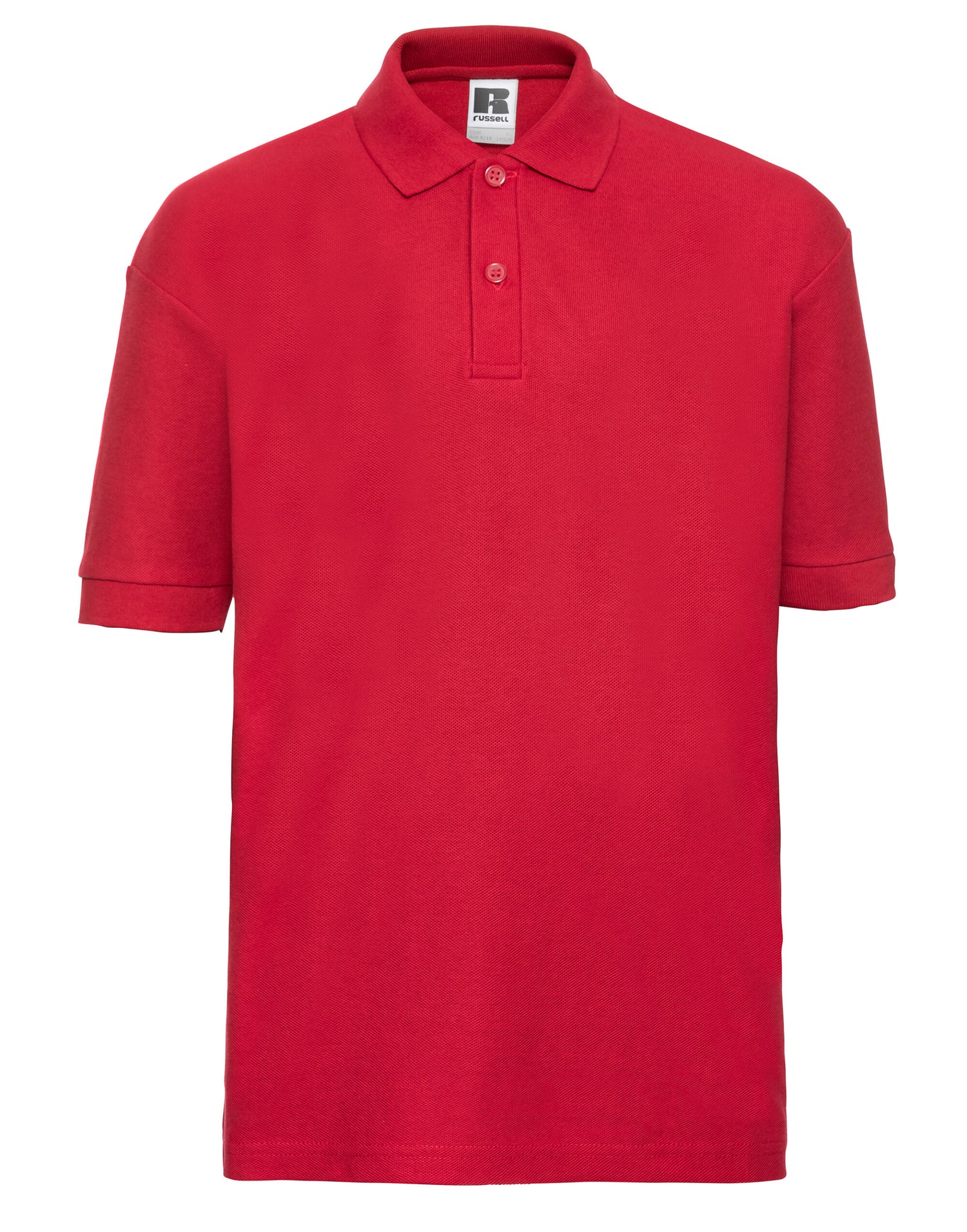 Russell Collection Russell Kids Classic Polo 539B - Bright Red - Customisable Polos