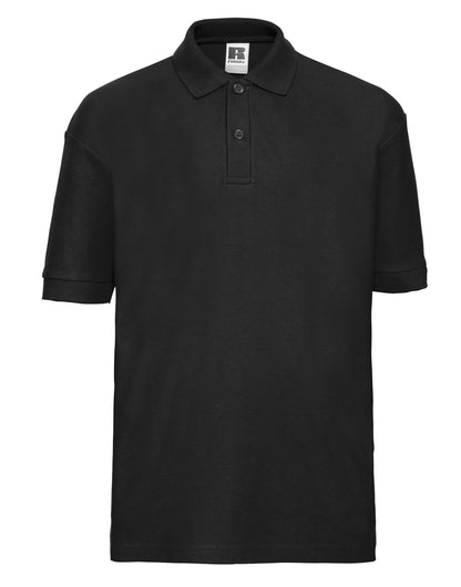 Russell Collection Russell Kids Classic Polo 539B - Black - Customisable Polos