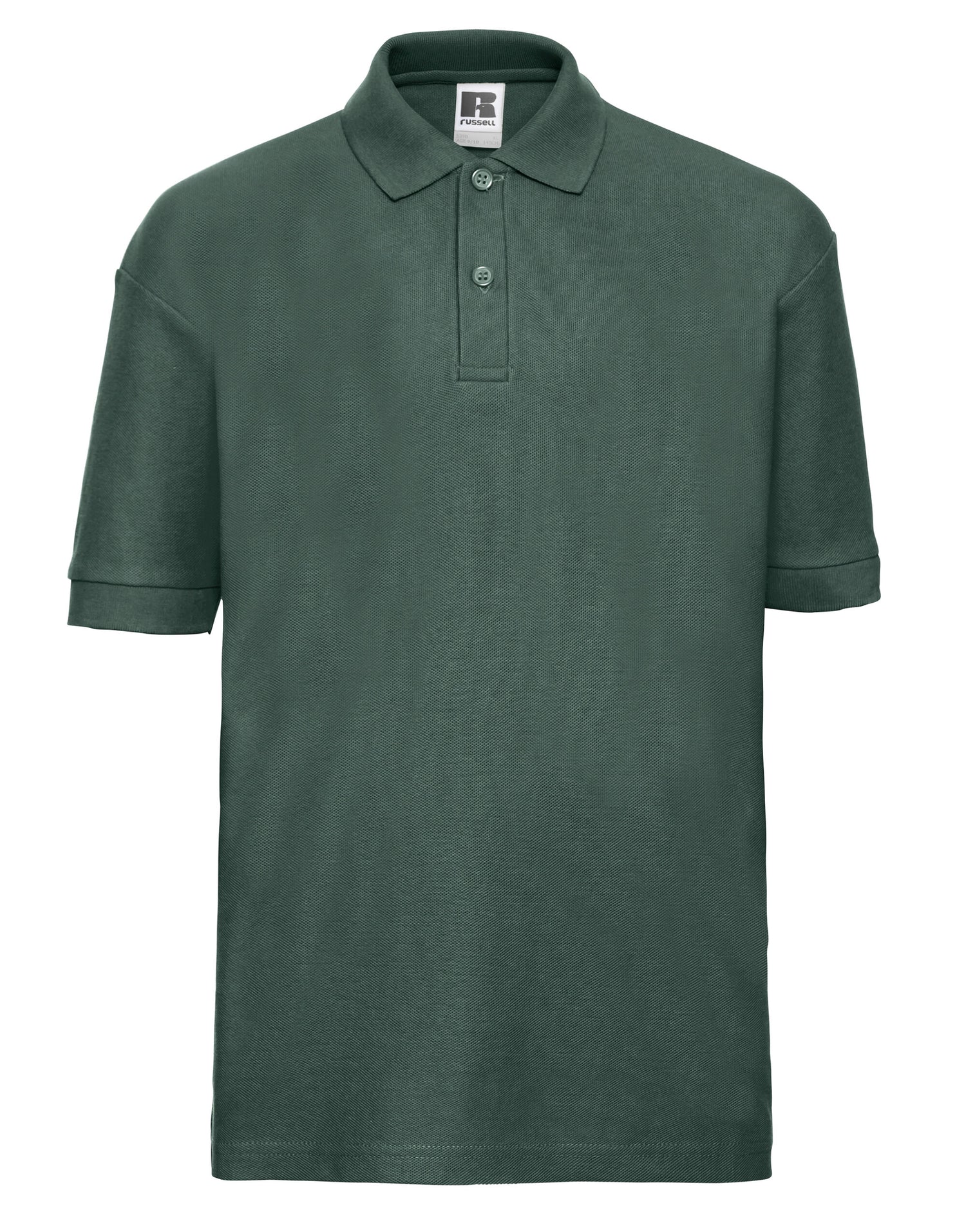 Russell Collection Russell Kids Classic Polo 539B - Bottle Green - Customisable Polos