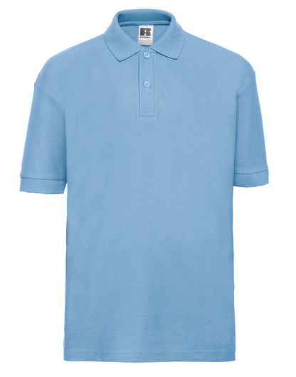 Russell Collection Russell Kids Classic Polo 539B - Sky Blue - Customisable Polos