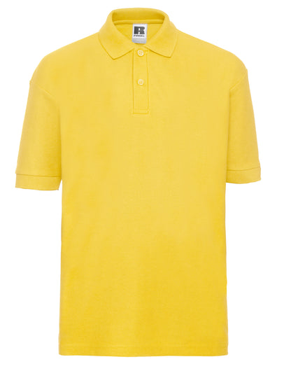 Russell Collection Russell Kids Classic Polo 539B - Yellow - Customisable Polos
