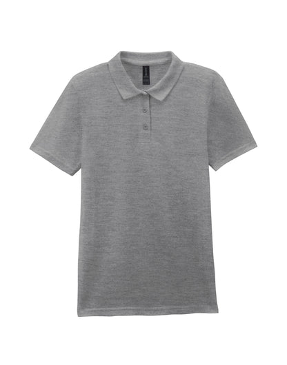 Gildan Sstyle Ladies Double Pique Polo 64800L - Sport Grey (RS) - Customisable Polos