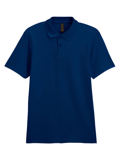 Gildan Softstyle Adult Double Pique Polo 64800 - Navy Blue - Customisable Polos