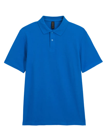 Gildan Softstyle Adult Double Pique Polo 64800 - Royal - Customisable Polos