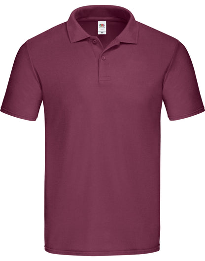 Fruit of the Loom Original Polo 63050 - Burgundy - Customisable Polos