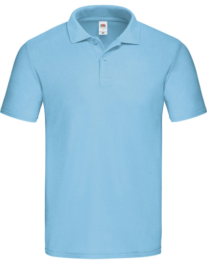 Fruit of the Loom Original Polo 63050 - Sky Blue - Customisable Polos