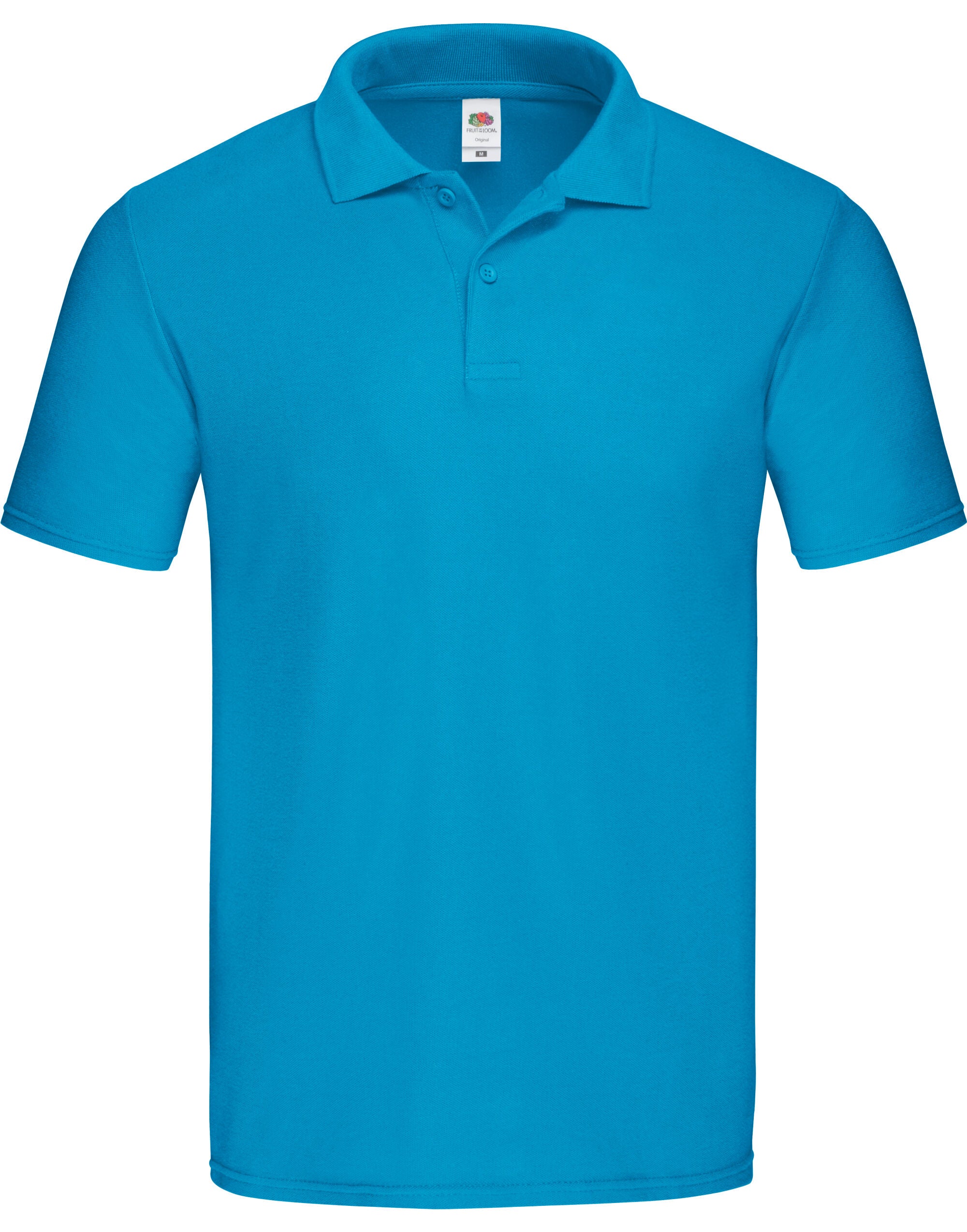 Fruit of the Loom Original Polo 63050 - Azure Blue - Customisable Polos