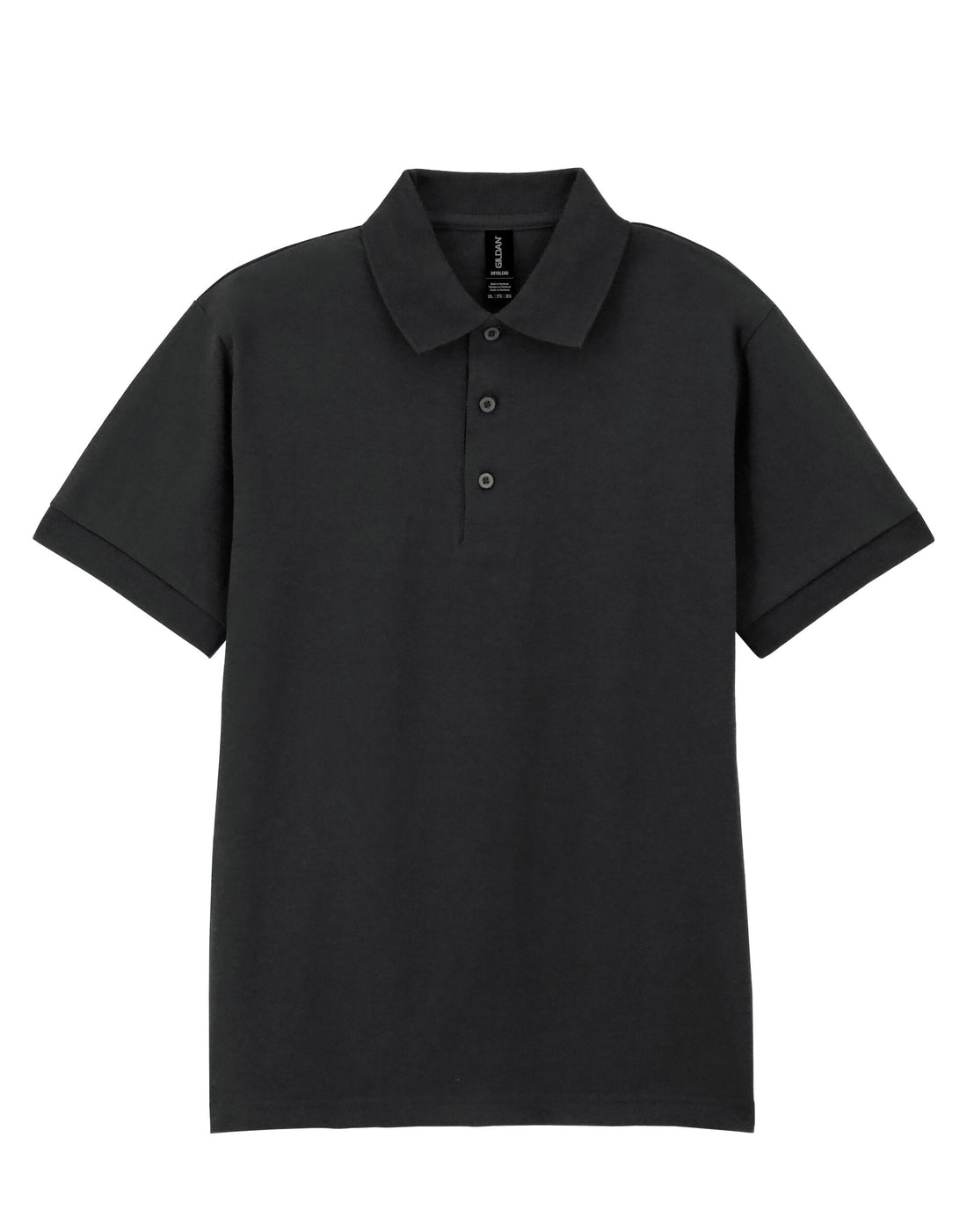 Gildan Adult Jersey Polo DryBlend - Black - Customisable Polos