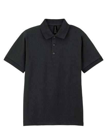 Gildan Adult Jersey Polo DryBlend - Black - Customisable Polos