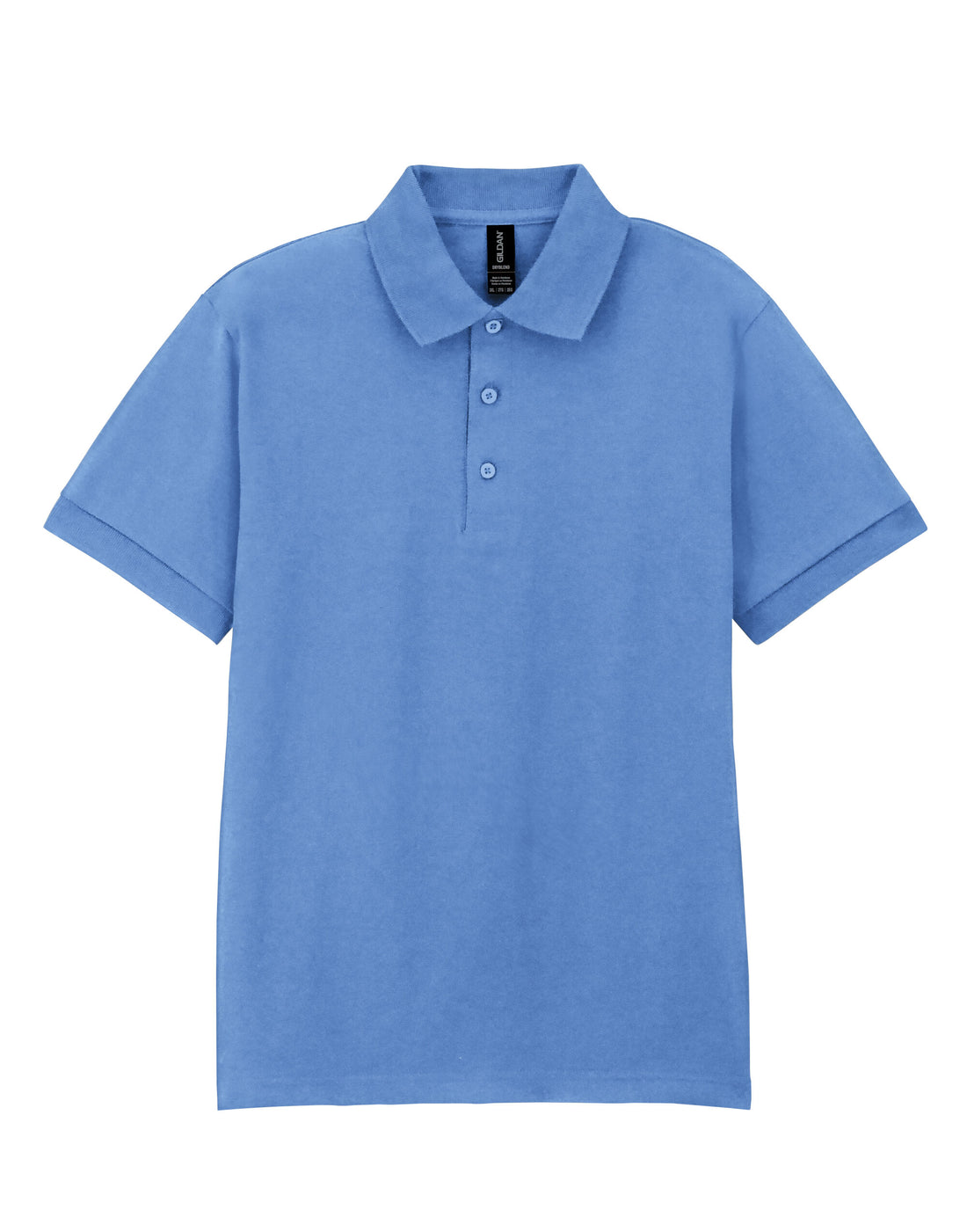 Gildan Adult Jersey Polo DryBlend - Carolina Blue - Customisable Polos