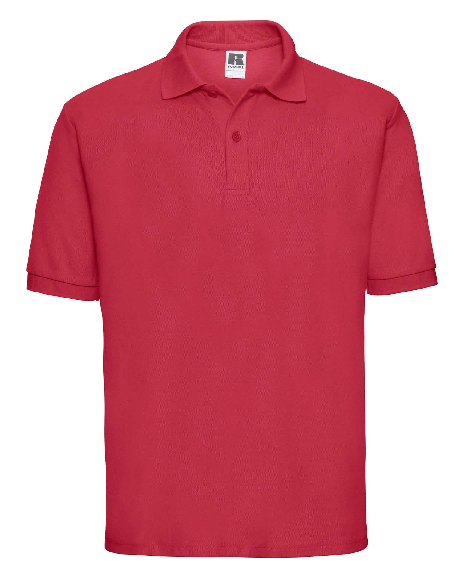 Russell Collection Russell Mens Classic Polycotton Polo 539M - Classic Red - Customisable Polos