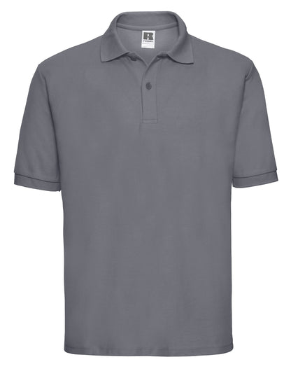 Russell Collection Russell Mens Classic Polycotton Polo 539M - Convoy Grey - Customisable Polos