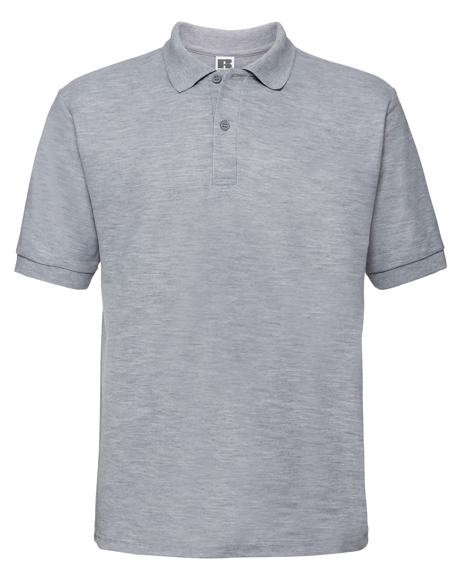 Russell Collection Russell Mens Classic Polycotton Polo 539M - Light Oxford - Customisable Polos