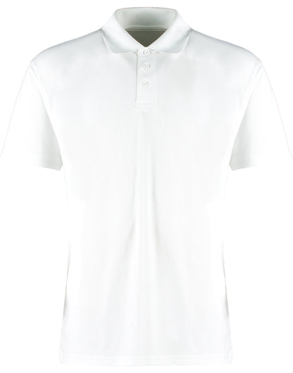 Kustom Kit Mens Cooltex Plus Polo KK455 - White - Customisable Polos
