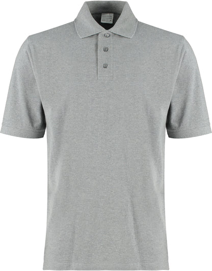 Kustom Kit Cotton Klassic Superwash Polo KK460 - Heather Grey Marl - Customisable Polos