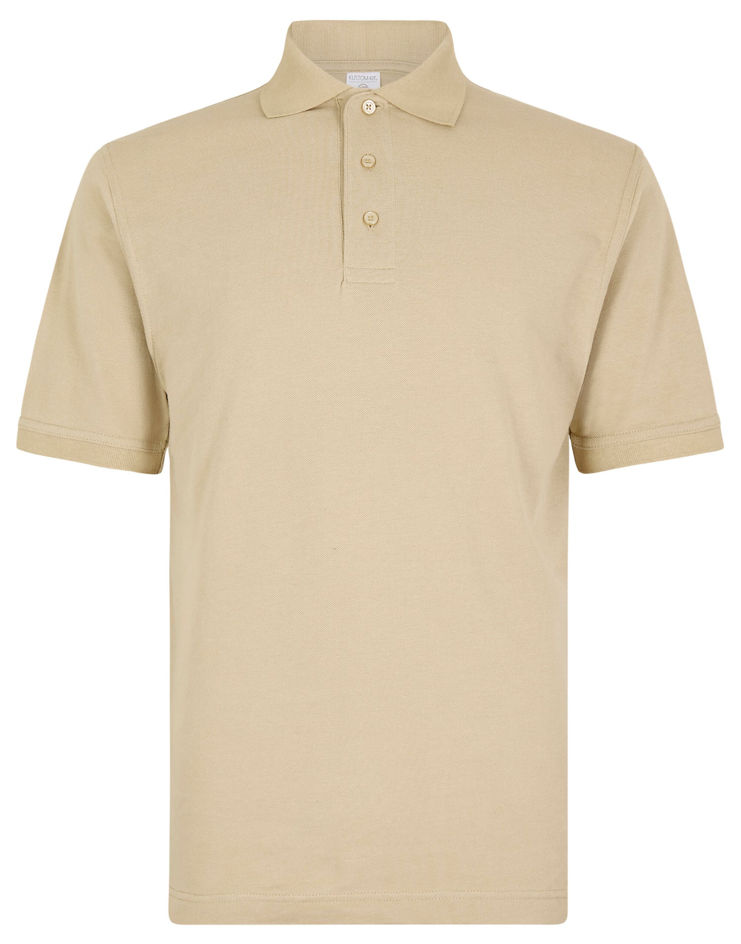 Kustom Kit Cotton Klassic Superwash Polo KK460 - Sand - Customisable Polos
