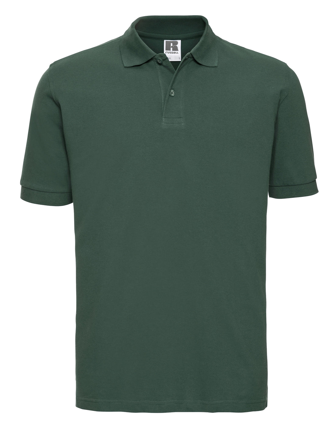Russell Collection Russell Mens Classic Cotton Polo 569M - Bottle Green - Customisable Polos