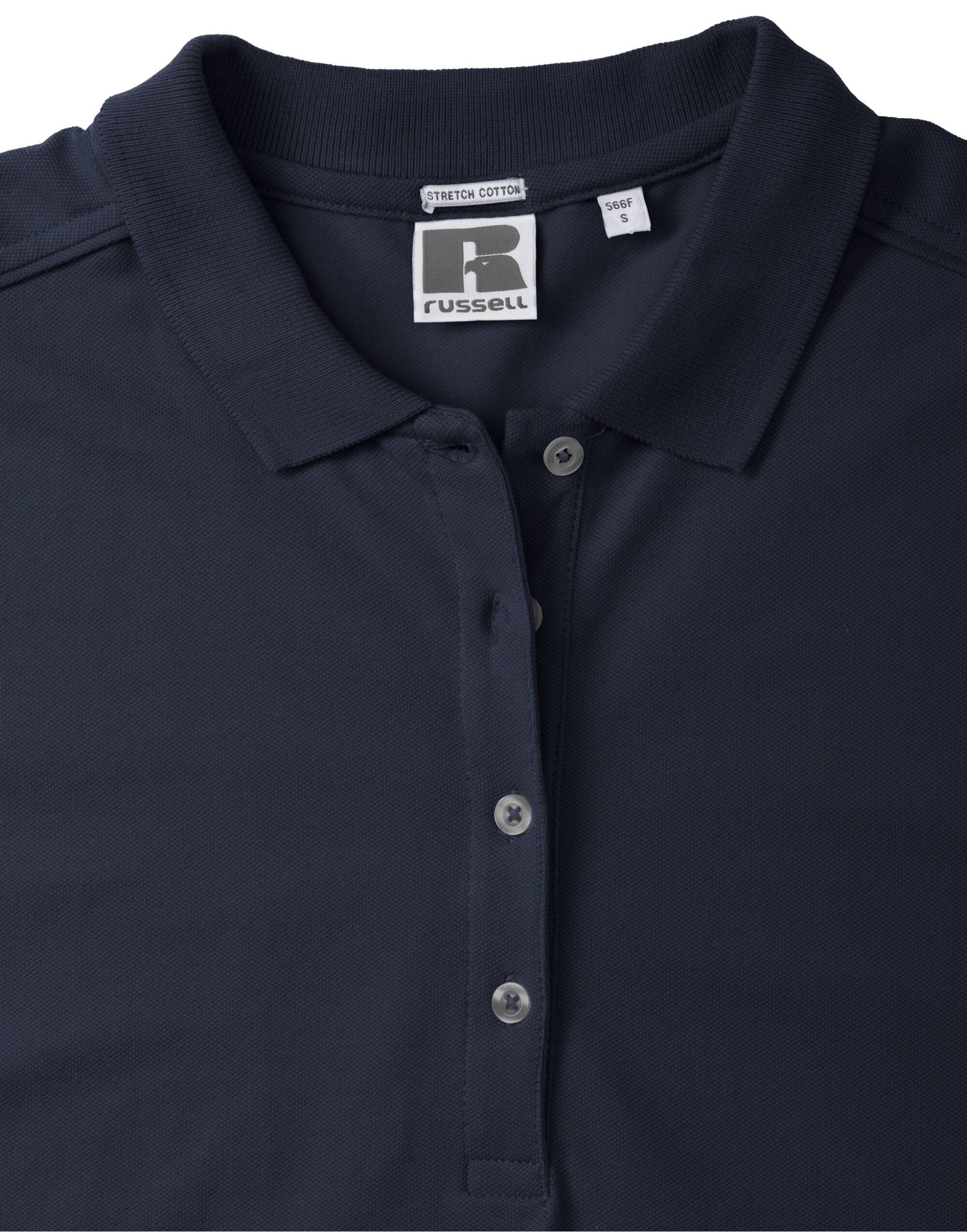 Russell Collection Russell Ladies Fitted Stretch Polo 566F - - Customisable Polos