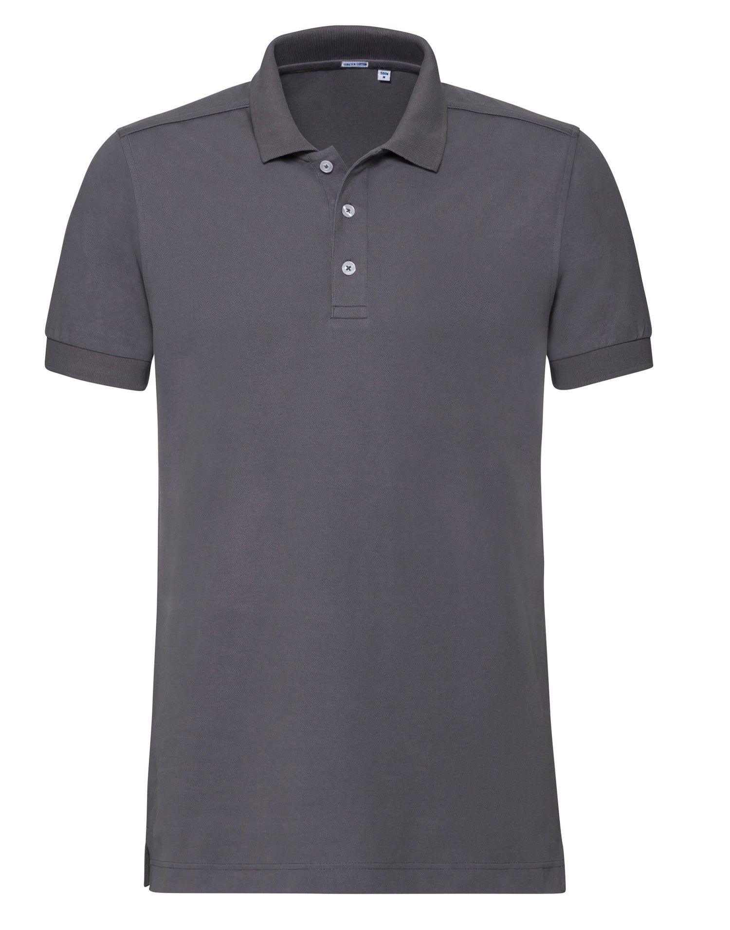 Russell Collection Russell Mens Fitted Stretch Polo 566M - Convoy Grey - Customisable Polos