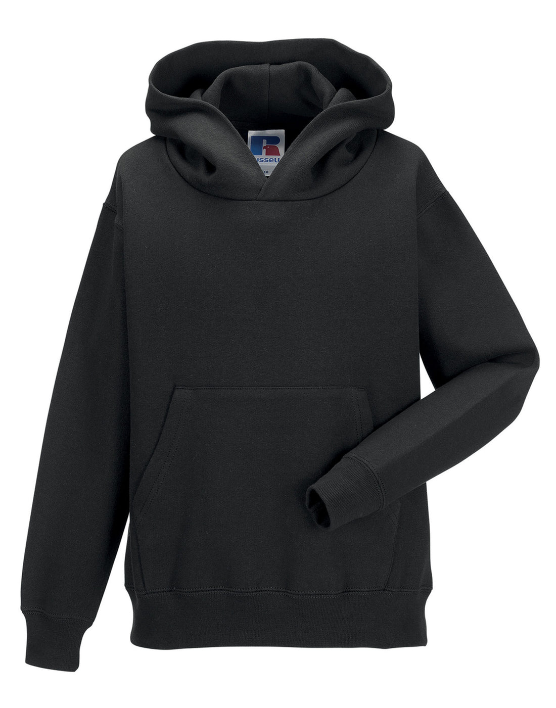 Russell Collection Russell Kids Hooded Sweatshirt 575B - Black - Customisable Sweatshirts
