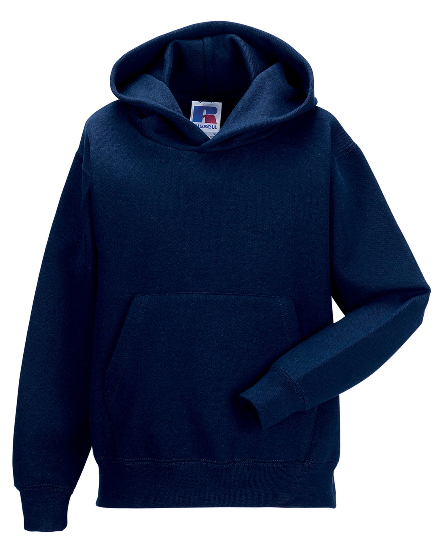 Russell Collection Russell Kids Hooded Sweatshirt 575B - French Navy - Customisable Sweatshirts