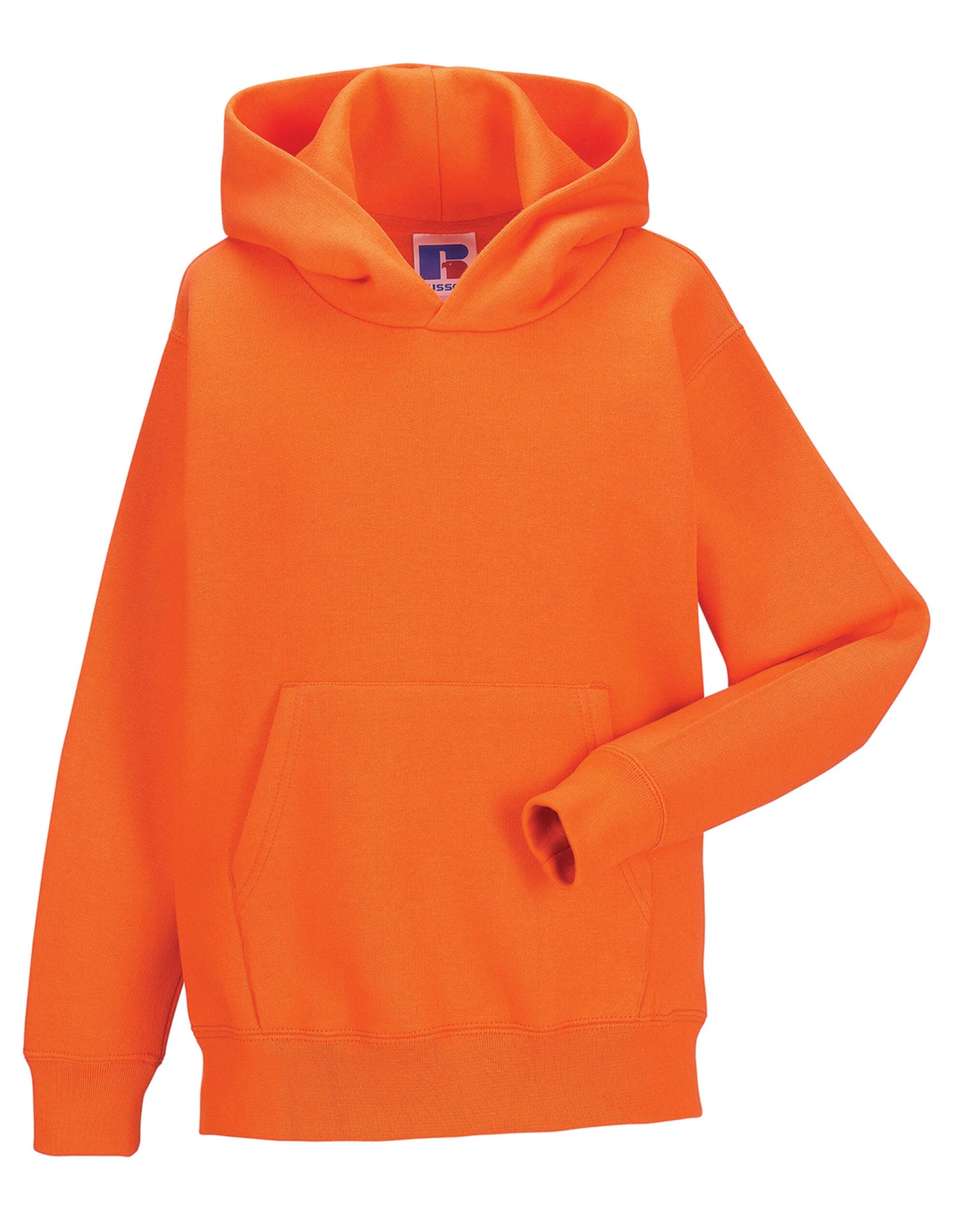 Russell Collection Russell Kids Hooded Sweatshirt 575B - Orange - Customisable Sweatshirts