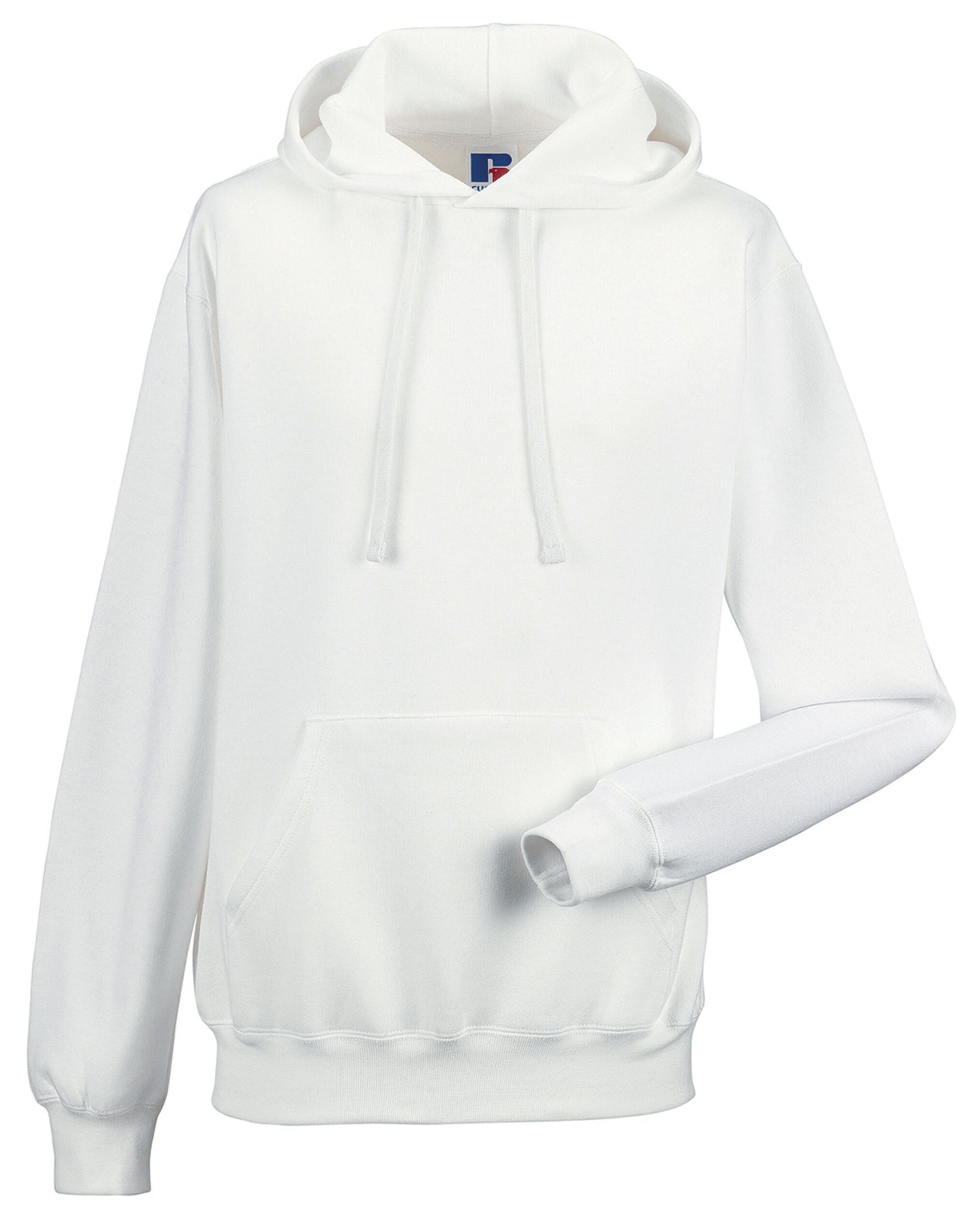 Russell Collection Russell Hooded Sweatshirt 575M - White - Customisable Sweatshirts