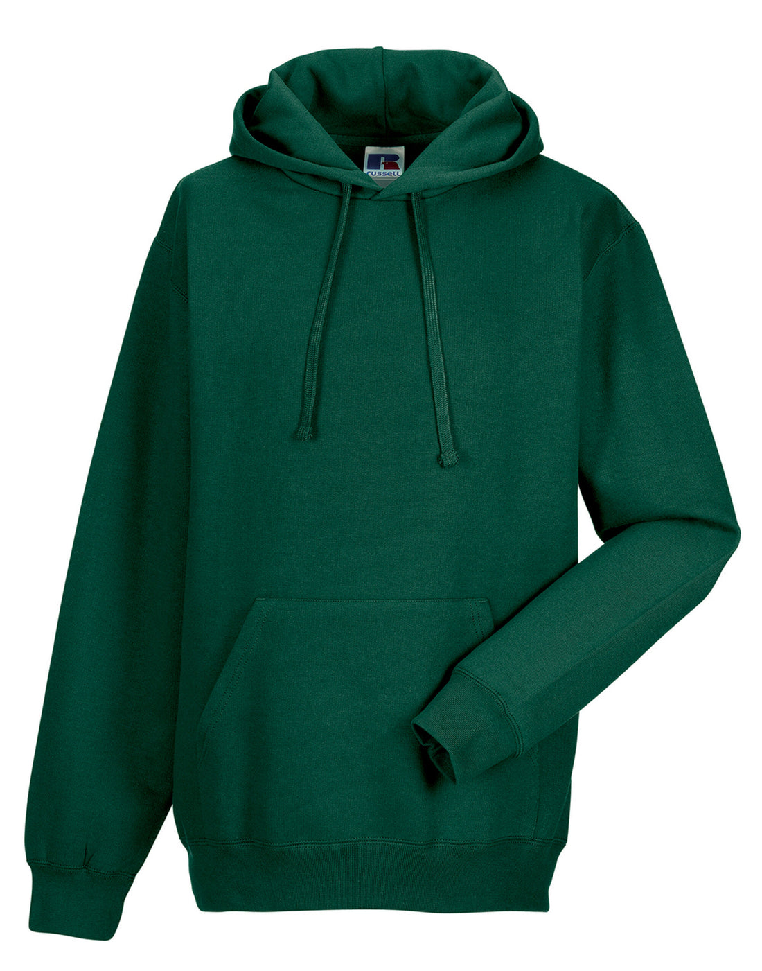 Russell Collection Russell Hooded Sweatshirt 575M - Bottle Green - Customisable Sweatshirts