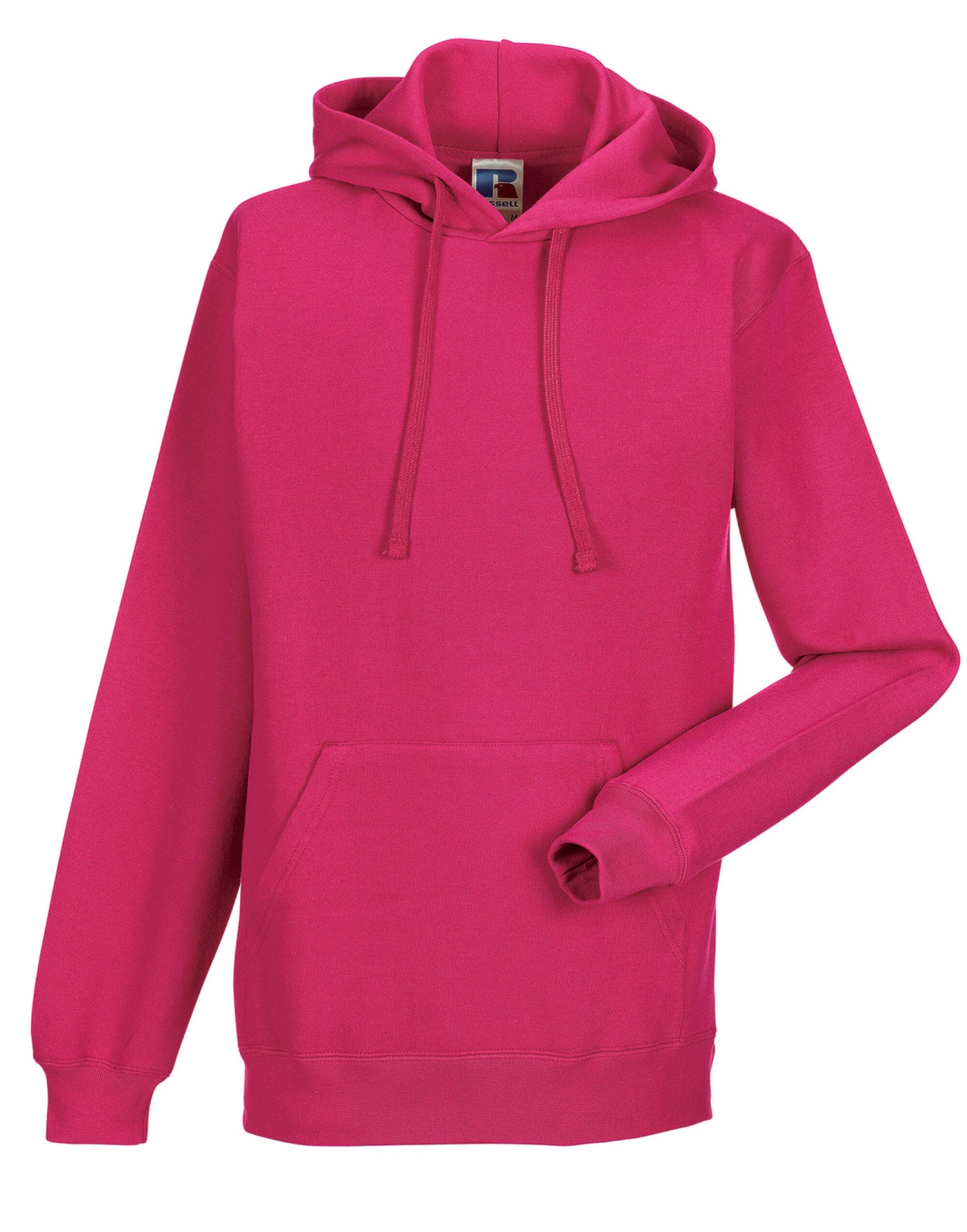 Russell Collection Russell Hooded Sweatshirt 575M - Fuchsia - Customisable Sweatshirts