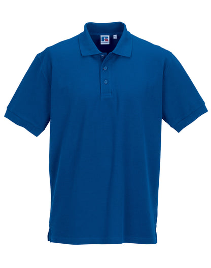 Russell Collection Russell Mens Ultimate Cotton Polo 577M - Bright Royal - Customisable Polos