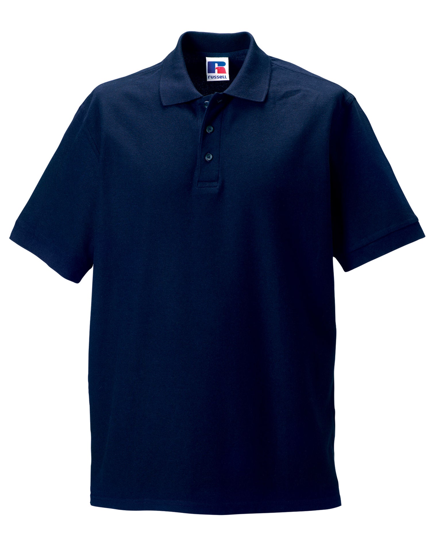 Russell Collection Russell Mens Ultimate Cotton Polo 577M - French Navy - Customisable Polos