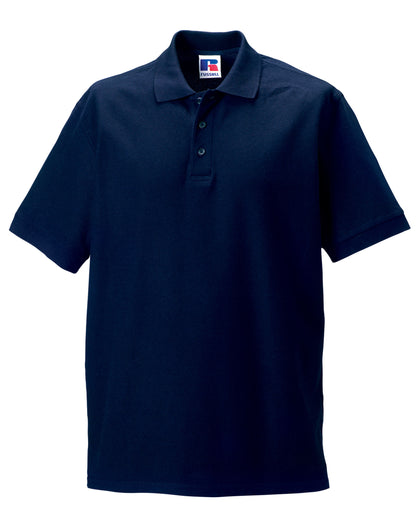 Russell Collection Russell Mens Ultimate Cotton Polo 577M - French Navy - Customisable Polos