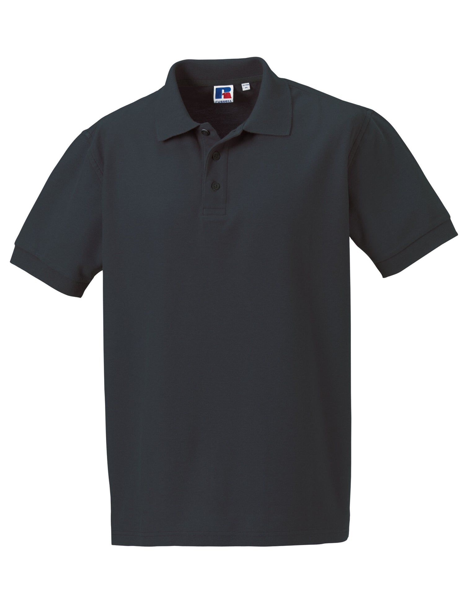 Russell Collection Russell Mens Ultimate Cotton Polo 577M - Titanium - Customisable Polos