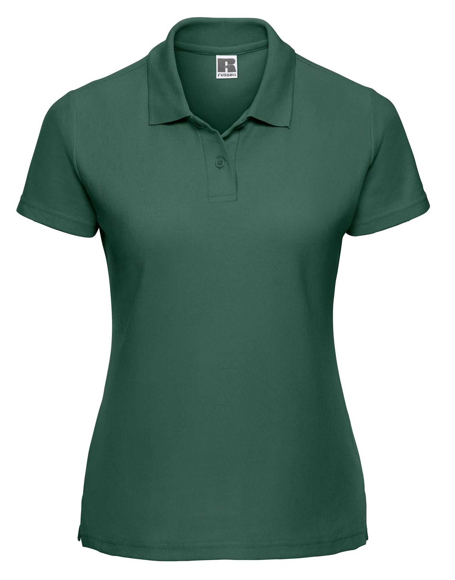 Russell Collection Russell Ladies Classic Polycotton Polo 539F - Bottle Green - Customisable Polos